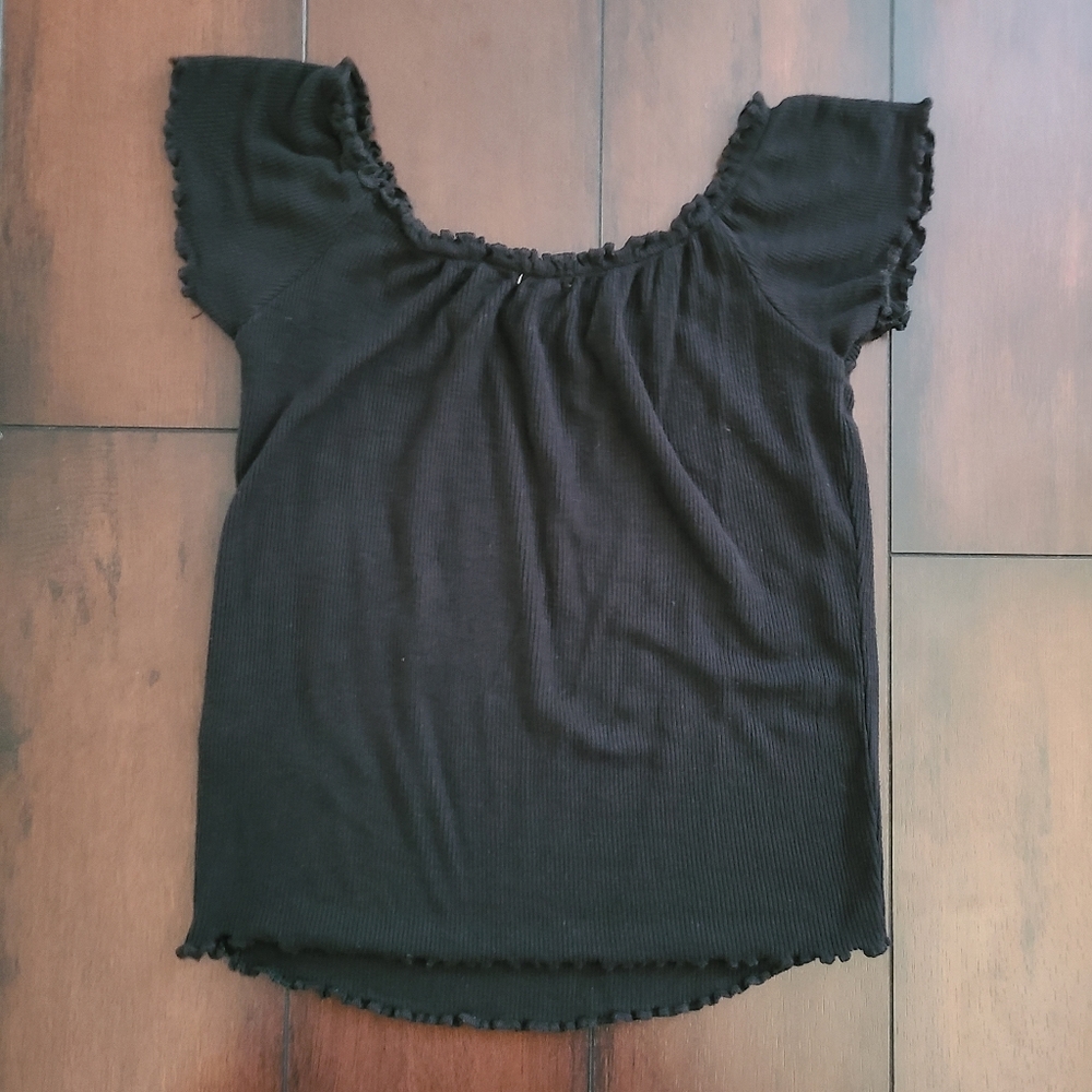 Garage Black Ruffled Top - Picture 6 of 6